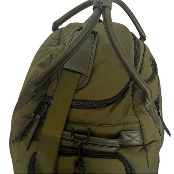 Joan & David Duffle Bag Fabric Removable Strap Olive Army Green Men’s Women’s - Picture 6 of 12